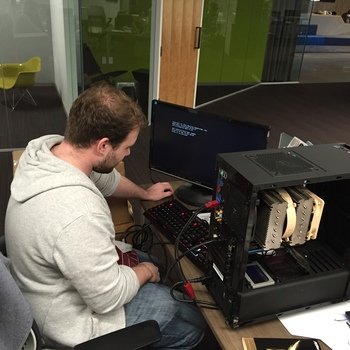 42 Technologies - We like to build things. Here's our CTO assembling his own desktop!