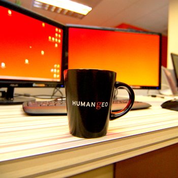 HumanGeo - Serious about coffee and desktop real estate.