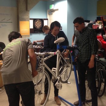 TargetX - Always be learning is a key value of ours. This day we learned about bike safety and how to tune our bikes.