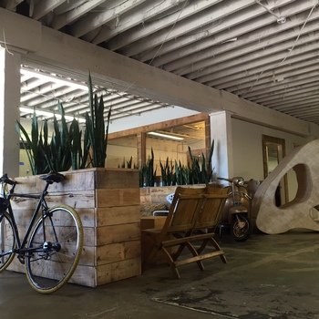 Birdi - We have a gorgeous garage in The Mission. It's a huge & sunny space that's shared with a couple of other startups. There's a lot of plant life, plus we're bike & puppy friendly. Of course, there are a lot of snacks and tons of coffee!