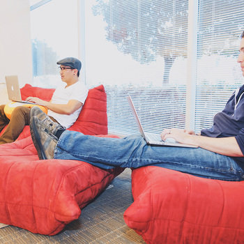 Storm8 Inc. - We have open seating for easier collaboration, or you can work from one of our lounge areas.