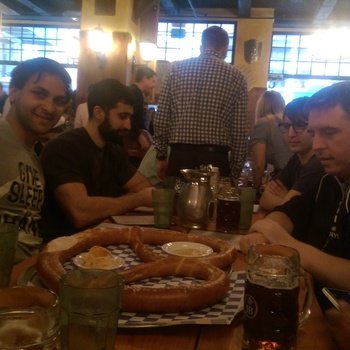 Touch Lab - We eat! A lot. From our last monthly team outing to a German beer hall.
