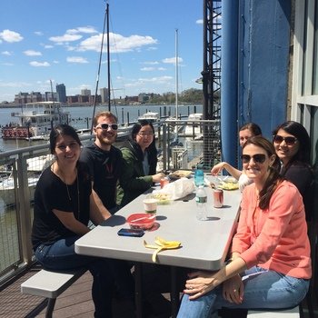 Noodle, Inc. - Every Thursday, members from other teams & departments get together over lunch. Yes - we have outdoor space in NYC.