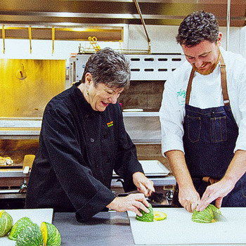 Sprig - Chef Nate and his mom, Heidi, together in the kitchen for a special Mother's Day collaboration.