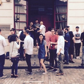 Picfair - Office street party - we're in the heart of Shoreditch, a few minutes' walk from Spitalfields market.
