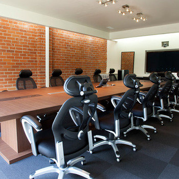 The Mobile Majority - A shot of our conference and board room. This is where we do our daily huddle and weekly meetings.