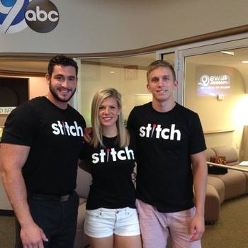 Stitch Live - Our New York Sales team preparing for their spot on the Syracuse news promoting the Stitch Live app.