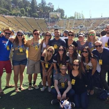 TrustYou (previously CheckMate) - During "off hours" you might find us at a Cal game or competing in our kickball league
